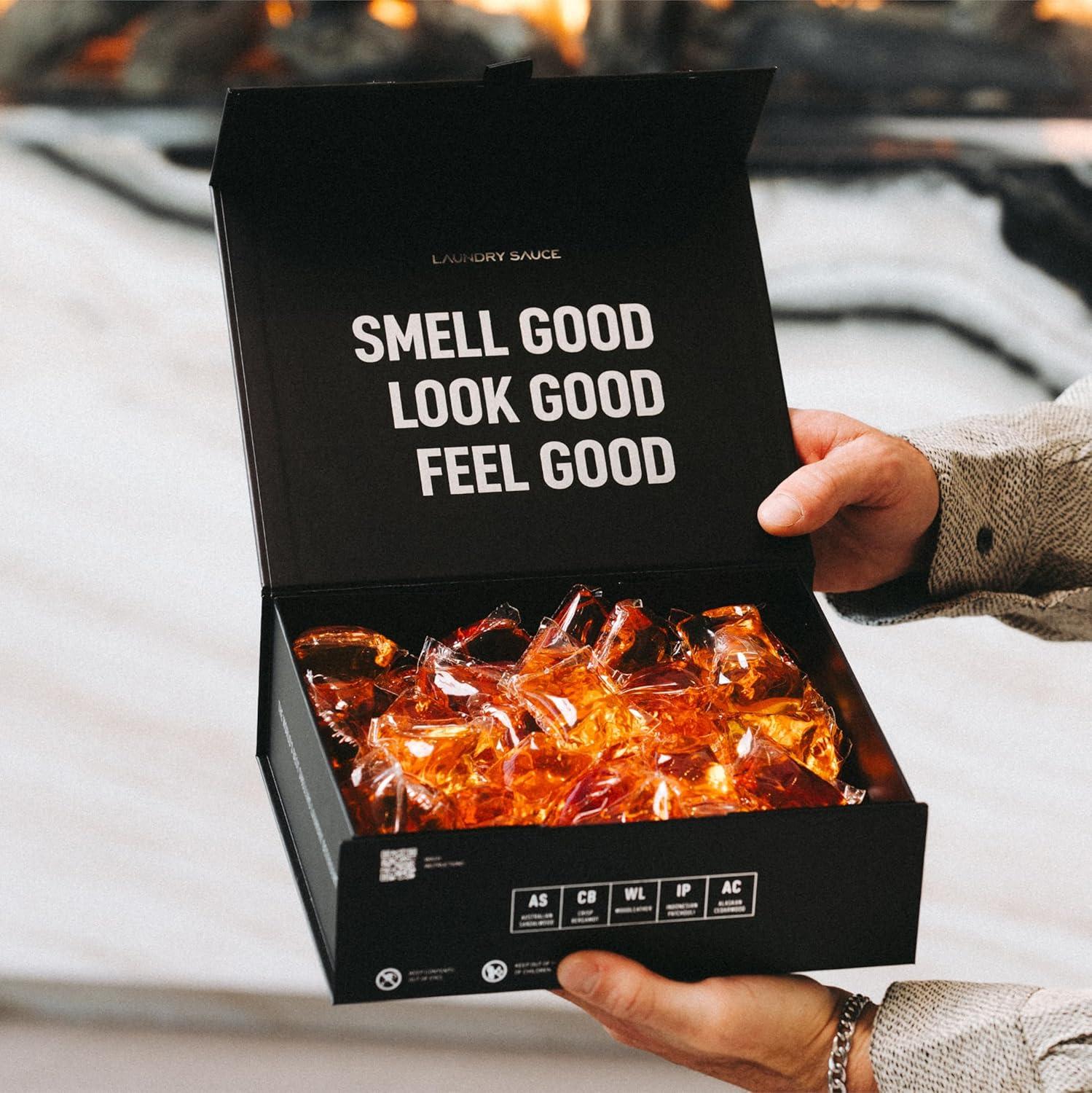 image:imageLaundry Sauce Luxury Scented Laundry Detergent Pods amp Scent Booster Bundle French Saffron Natural Essential Oils EasyToUse Laundry Pods CrueltyFree ParabenFree DyeFree amp HE CompatibleAustralian Sandalwood