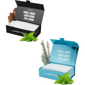 image:imageLaundry Sauce  02 Sets of Luxury Scented Laundry Dryer Sheets Bundle Australian Sandalwood and Indonesian Patchouli Premium Dryer Sheets with HighEnd Sophisticated Fragrances