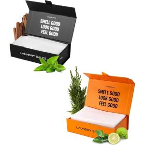 image:imageLaundry Sauce  02 Sets of Luxury Scented Laundry Dryer Sheets Bundle Australian Sandalwood and Italian Bergamot Premium Dryer Sheets with HighEnd Sophisticated Fragrances