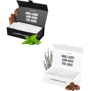 image:imageLaundry Sauce  02 Sets of Luxury Scented Laundry Dryer Sheets Bundle Australian Sandalwood and Siberian Pine Premium Dryer Sheets with HighEnd Sophisticated Fragrances