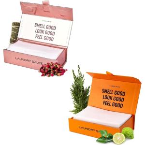 image:imageLaundry Sauce  02 Sets of Luxury Scented Laundry Dryer Sheets Bundle Egyptian Rose and Italian Bergamot Premium Dryer Sheets with HighEnd Sophisticated Fragrances