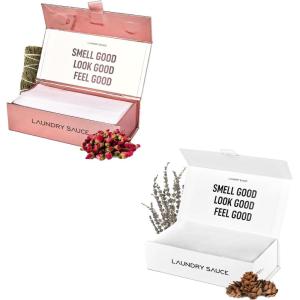 image:imageLaundry Sauce  02 Sets of Luxury Scented Laundry Dryer Sheets Bundle Egyptian Rose and Siberian Pine Premium Dryer Sheets with HighEnd Sophisticated Fragrances