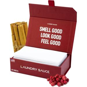 image:imageLaundry Sauce  Laundry Dryer Sheets Siberian Pine Luxury Fragrance Contains Essential Oils Softens Fabric Removes Static Cling EcoFriendly Packaging Travel Friendly 69 CountFrench Saffron