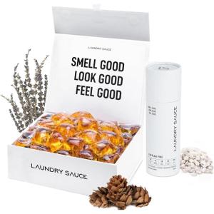 image:imageLaundry Sauce  Luxury Scented Laundry Detergent Pods amp Scent Booster Bundle French Saffron  Natural Essential Oils EasyToUse Laundry Pods  CrueltyFree ParabenFree DyeFree amp HE CompatibleSiberian Pine